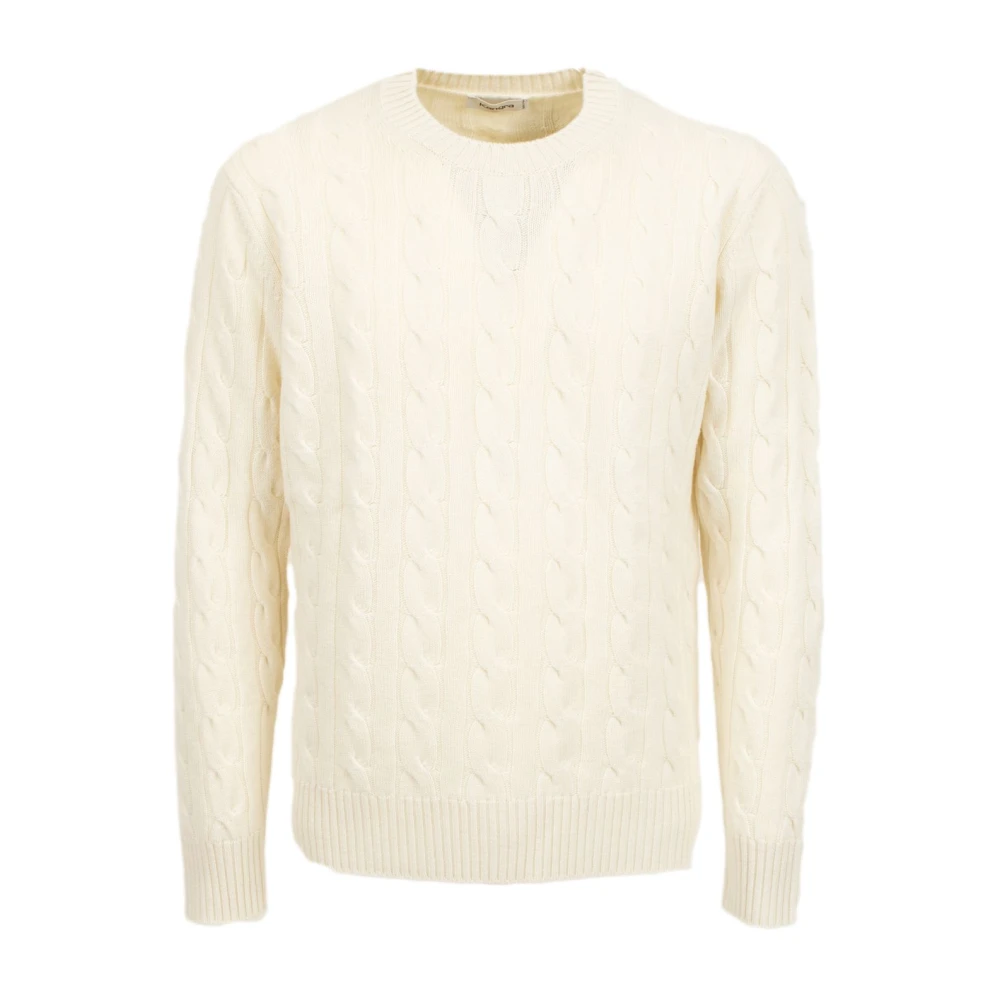 Kangra Stijlvolle Gebreide Top White Heren