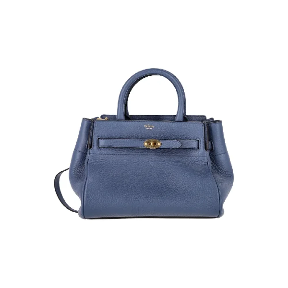 Mulberry Pre-owned Leather handbags Blue Dames
