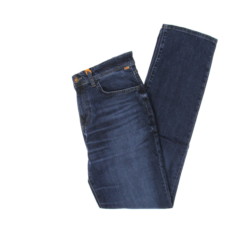 Timberland Indigo Denim Jeans Hoge Taille Regular Fit Blue Heren