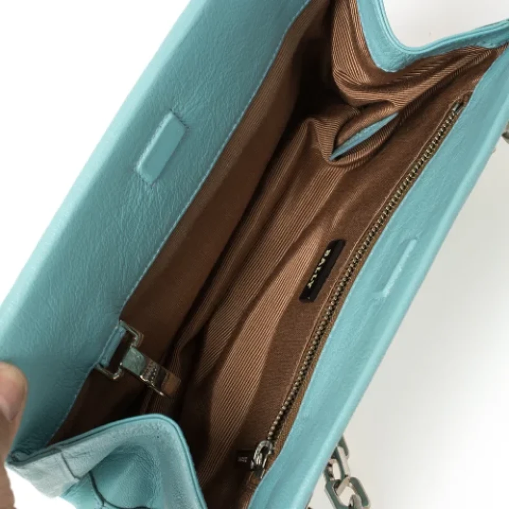 Bally Pre-owned Leather shoulder-bags Blue Dames