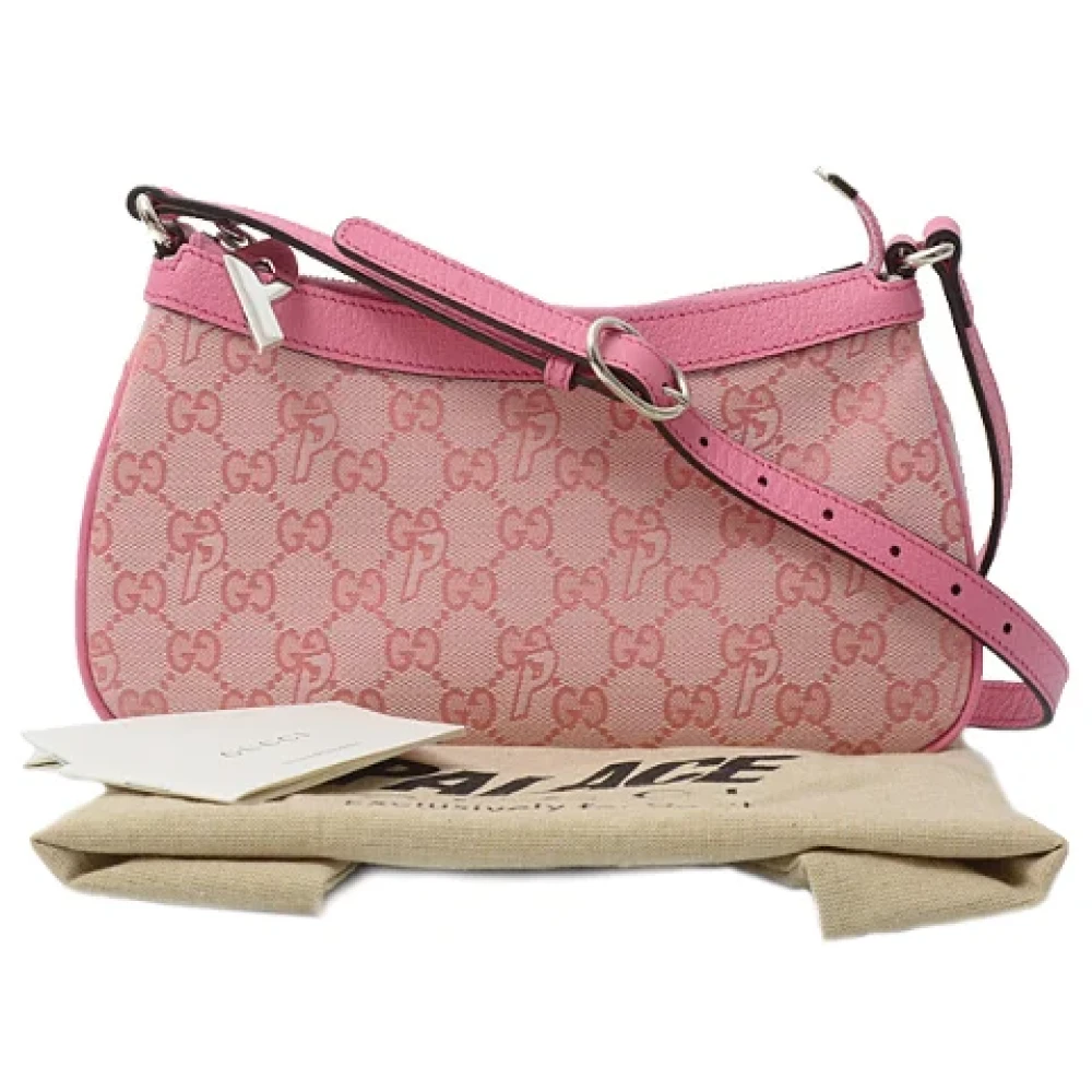Gucci Vintage Pre-owned Canvas gucci-bags Pink Dames