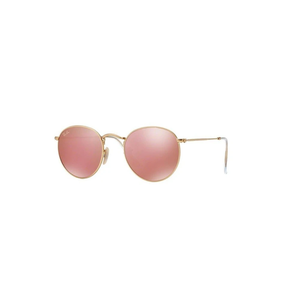 Ray - Ban Men's Brown Man Rb3447 Round Metal 112/Z2 Sunglasses Metal Gold Round Normal - Image 6