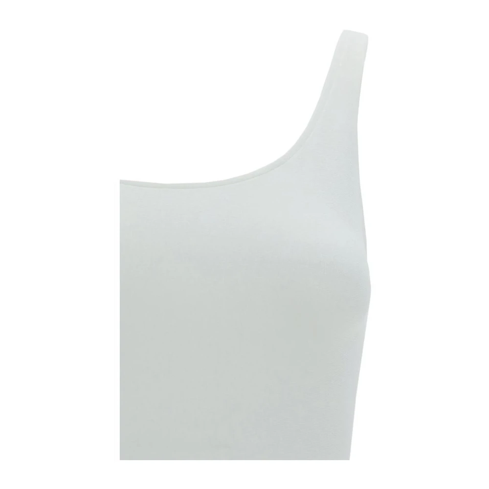 Wolford Monochrome Mouwloze Katoenen Top White Dames