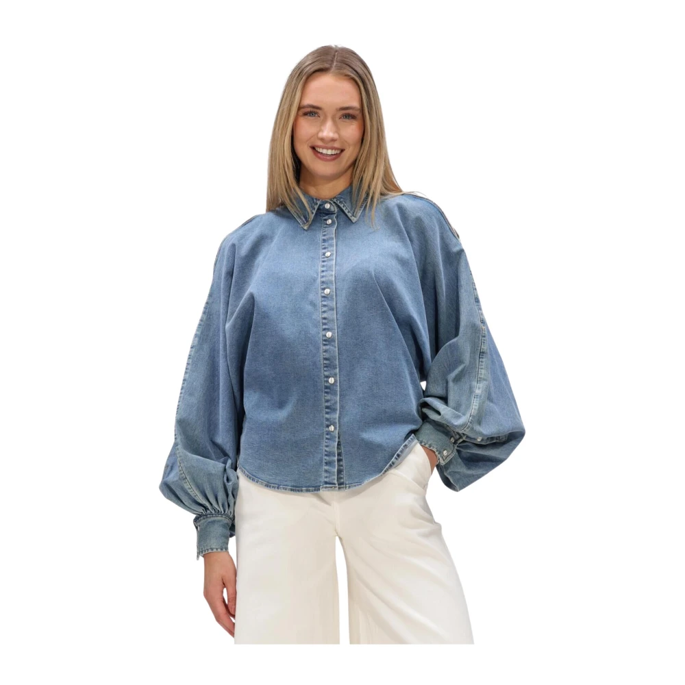 Janice Blue Stone Blouse - Female - Shirts - S - Blouses & Shirts