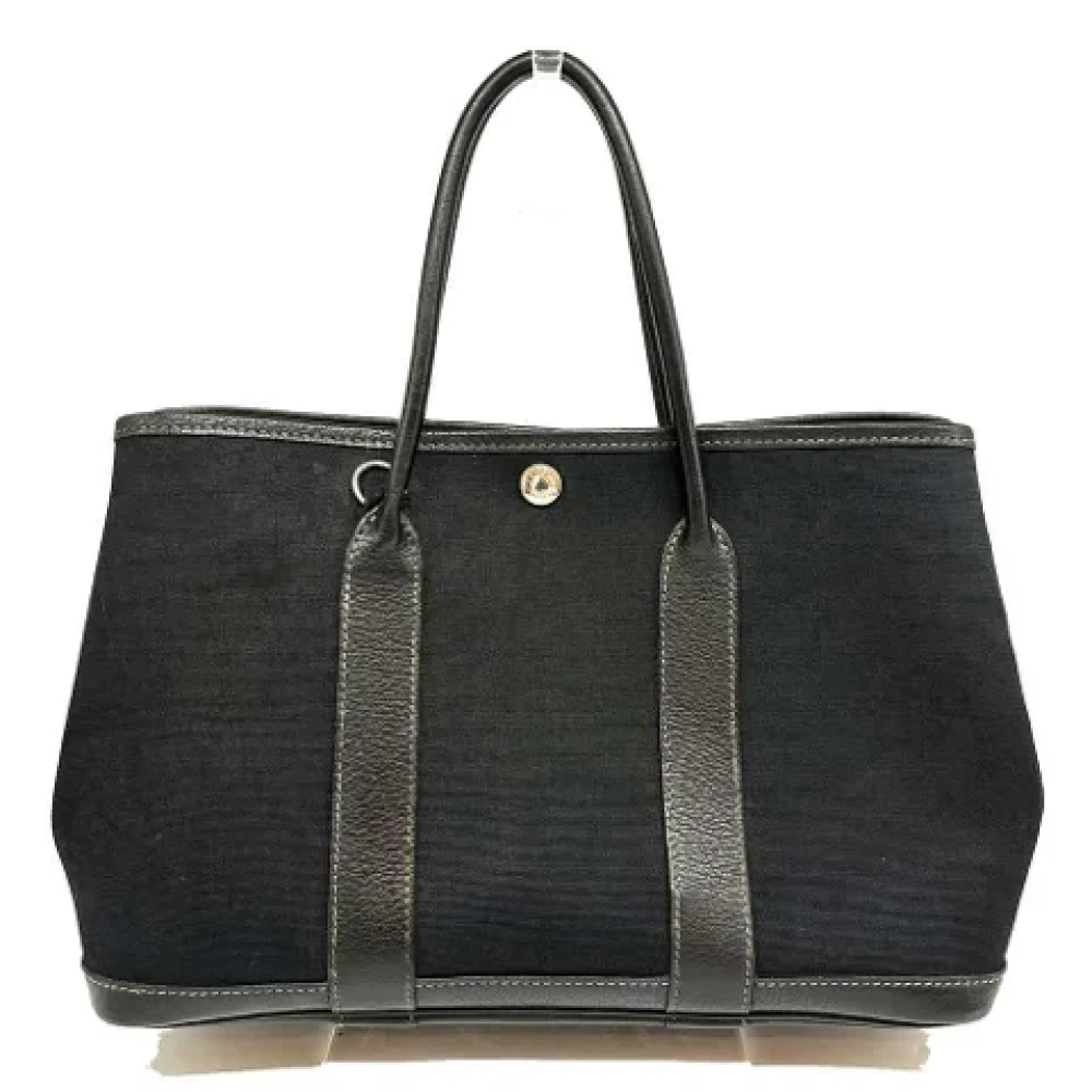 Hermès Vintage Pre-owned Canvas handbags Black Dames