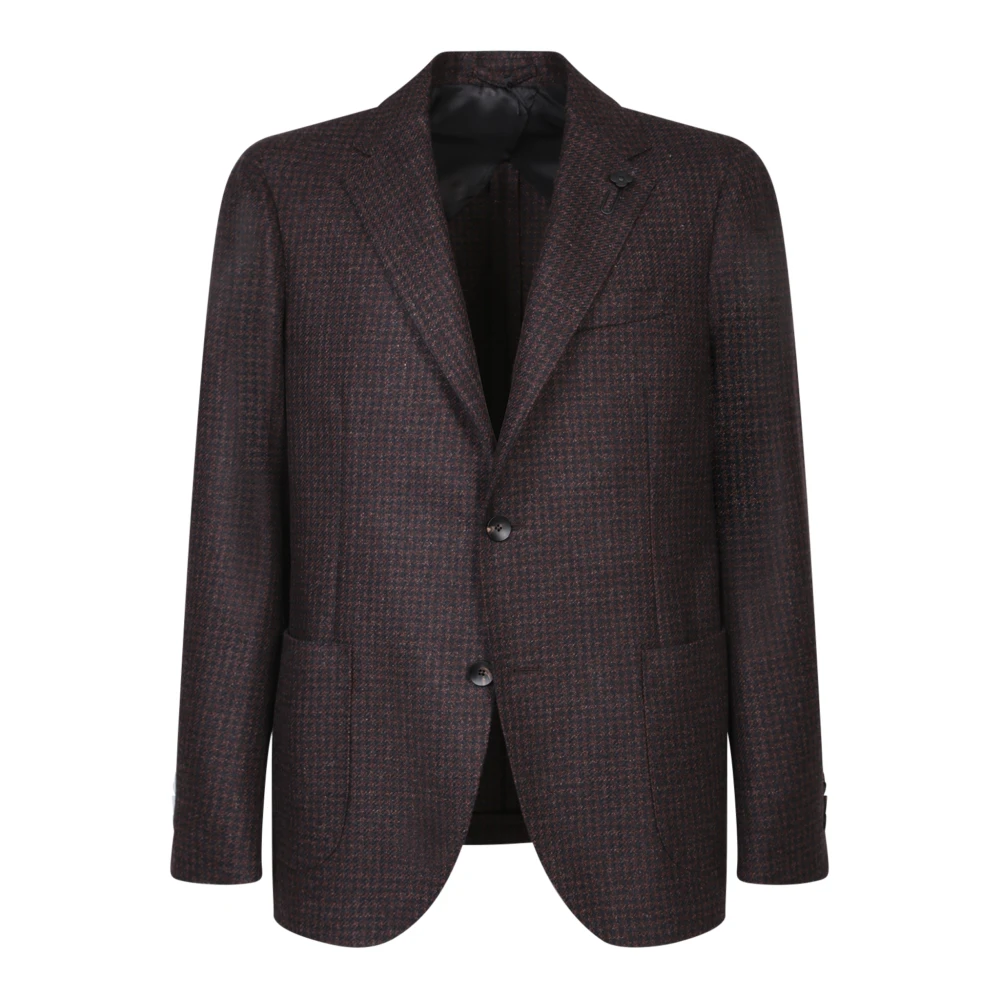 Lardini Bruine Blazer Stijlvolle Look Brown Heren