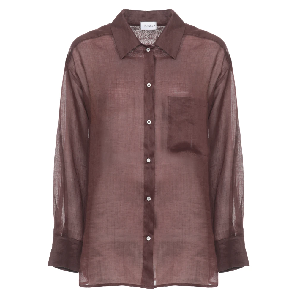 Marella Donna Marrone Camicette M, New,