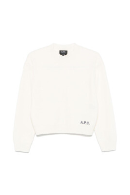 pull-en-laine-blanc-avec-logo