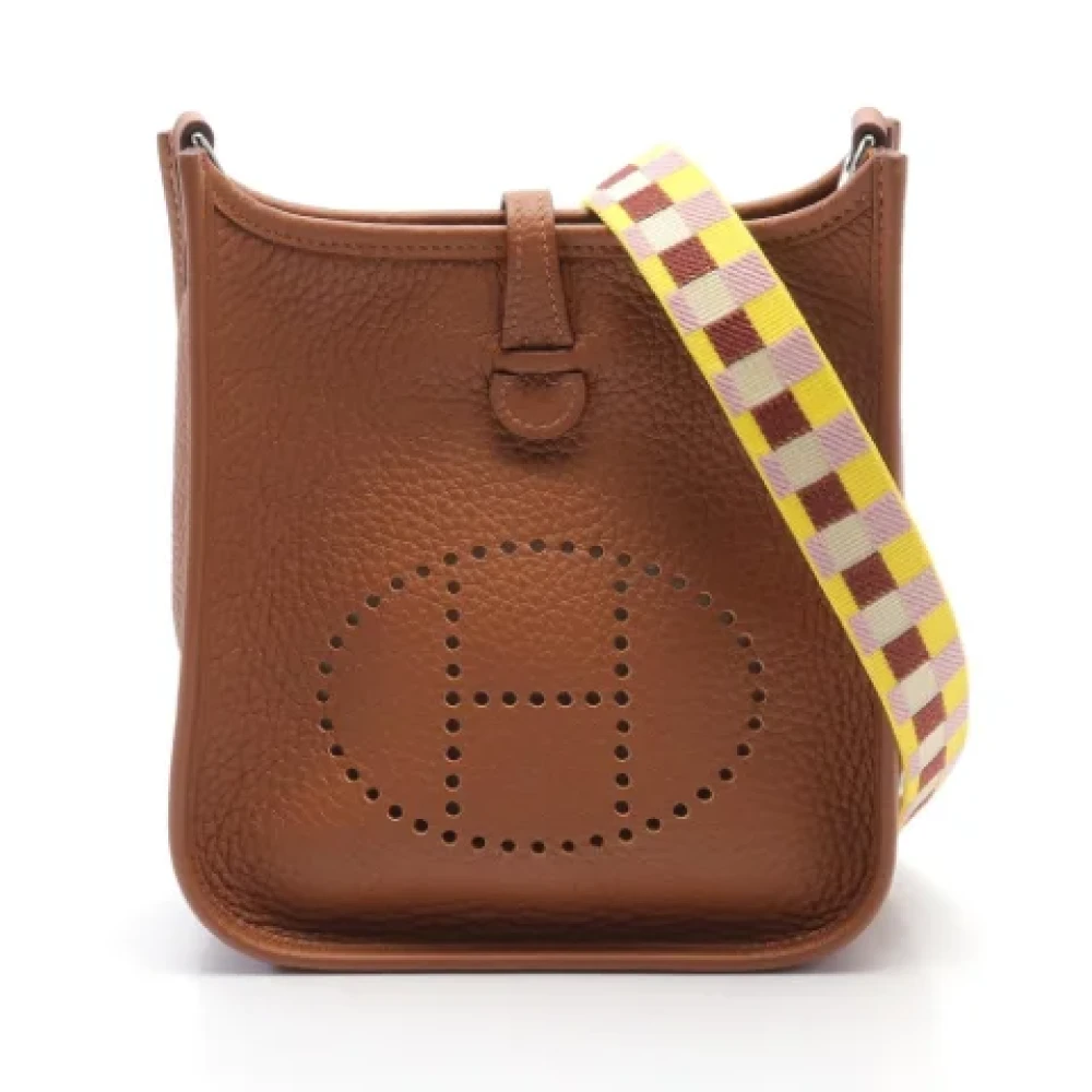 Hermès Vintage Pre-owned Leather shoulder-bags Brown Dames