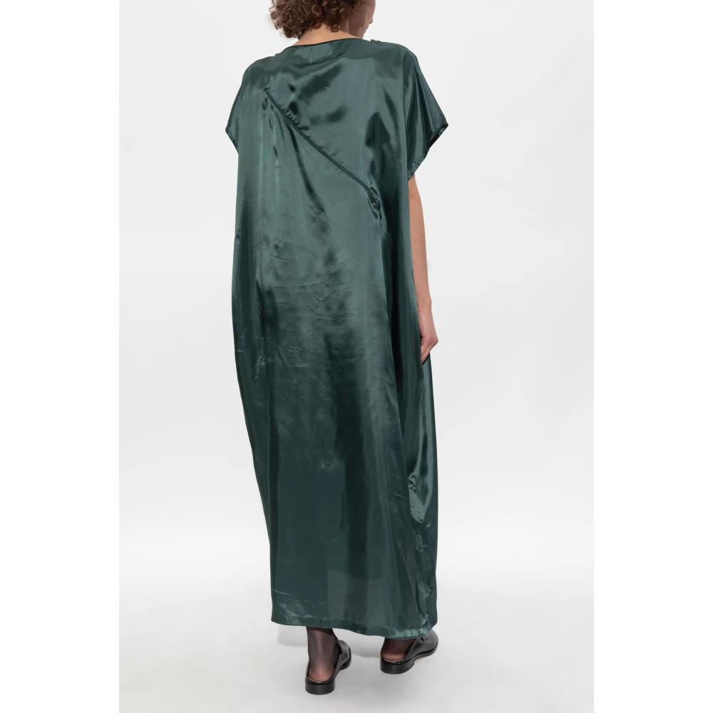 MM6 Maison Margiela Jurkje met logo patch Green Dames