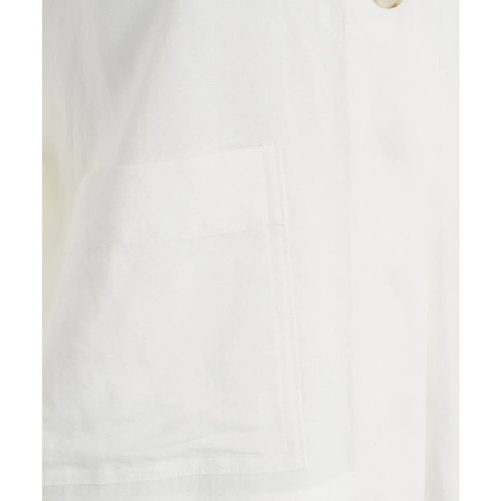 8pm Witte Linnen Blouse White Dames