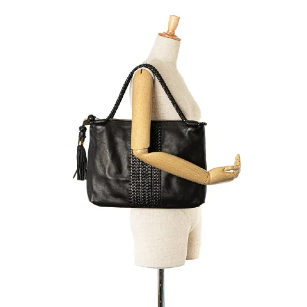 Gucci Vintage Pre-owned Leather totes Black Dames