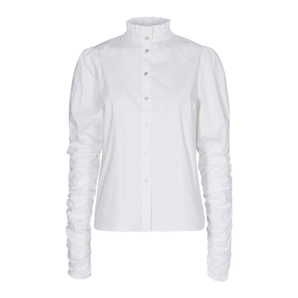 Co'couture Women's White Puff Shirt With Elegant Details - Shirts - S - Blouses & Shirts