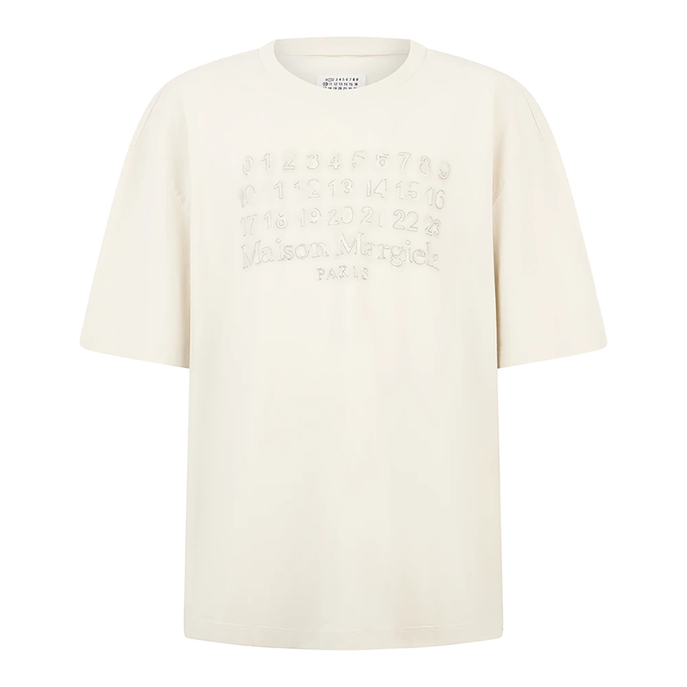 Maison Margiela Uomo Beige - T-Shirt In Cotone A Maniche Corte - Tops - L