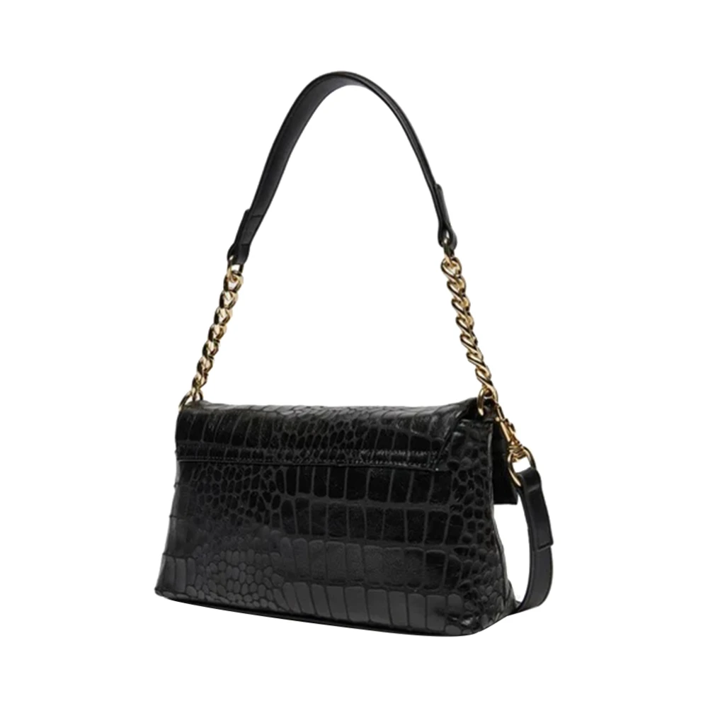 Moschino Elegante Zwarte Schoudertas Black Dames