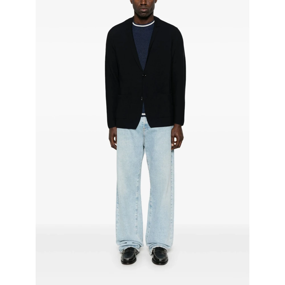 Lardini Stijlvolle Jas Trui Black Heren