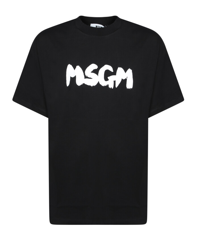 black-t-shirt-with-white-logo
