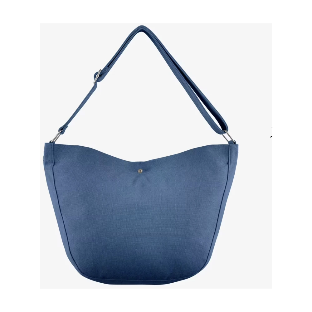 A.p.c. Marineblauwe Canvas Schoudertas Blue Dames