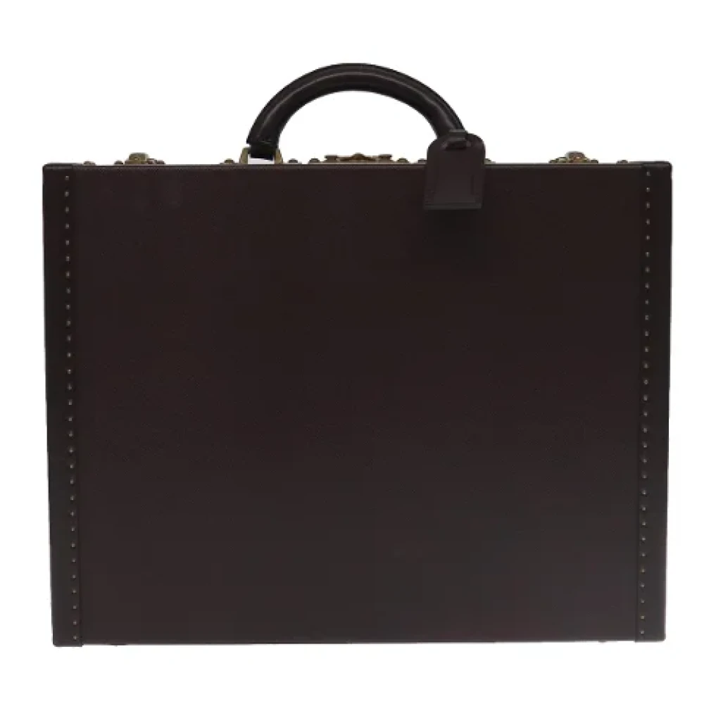 Louis Vuitton Vintage Pre-owned Leather travel-bags Brown Heren