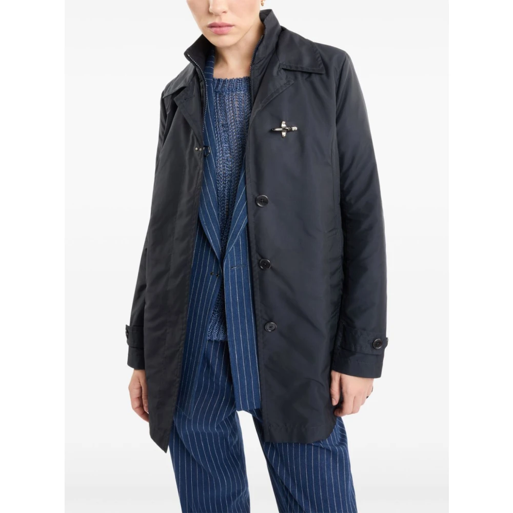 Fay Blauwe jas Dames Buitenkleding Blue Dames