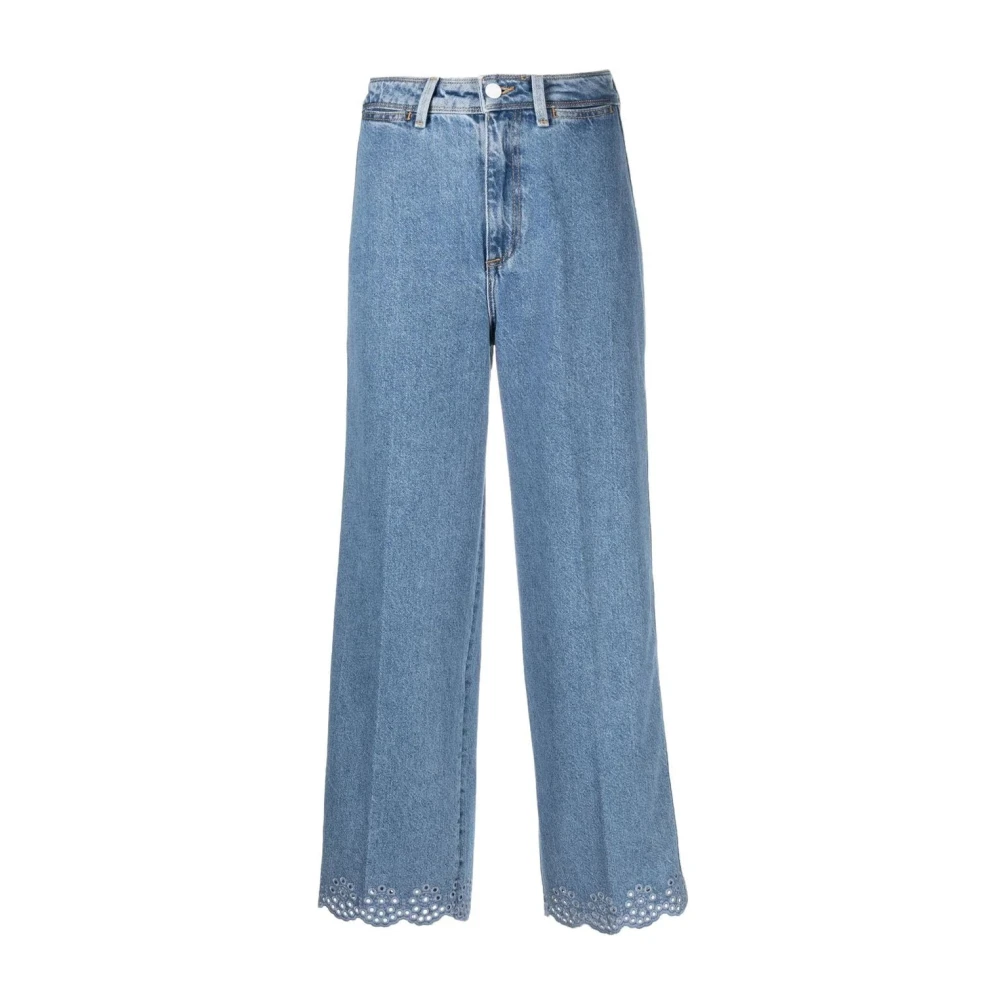Tommy Hilfiger Blauwe Wide Leg Bell Bottom Jeans Blue Dames