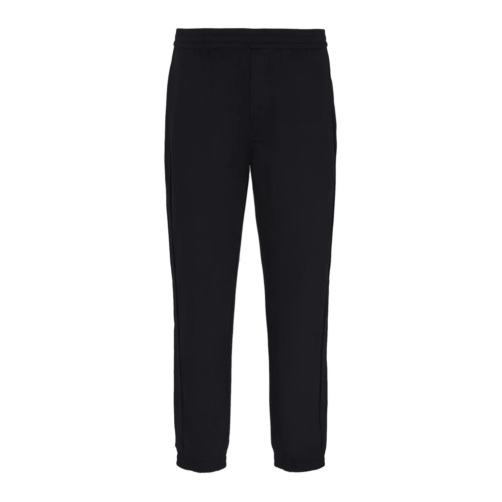 Armani Exchange Satijnen Joggingbroek met Contrast Band Black Heren