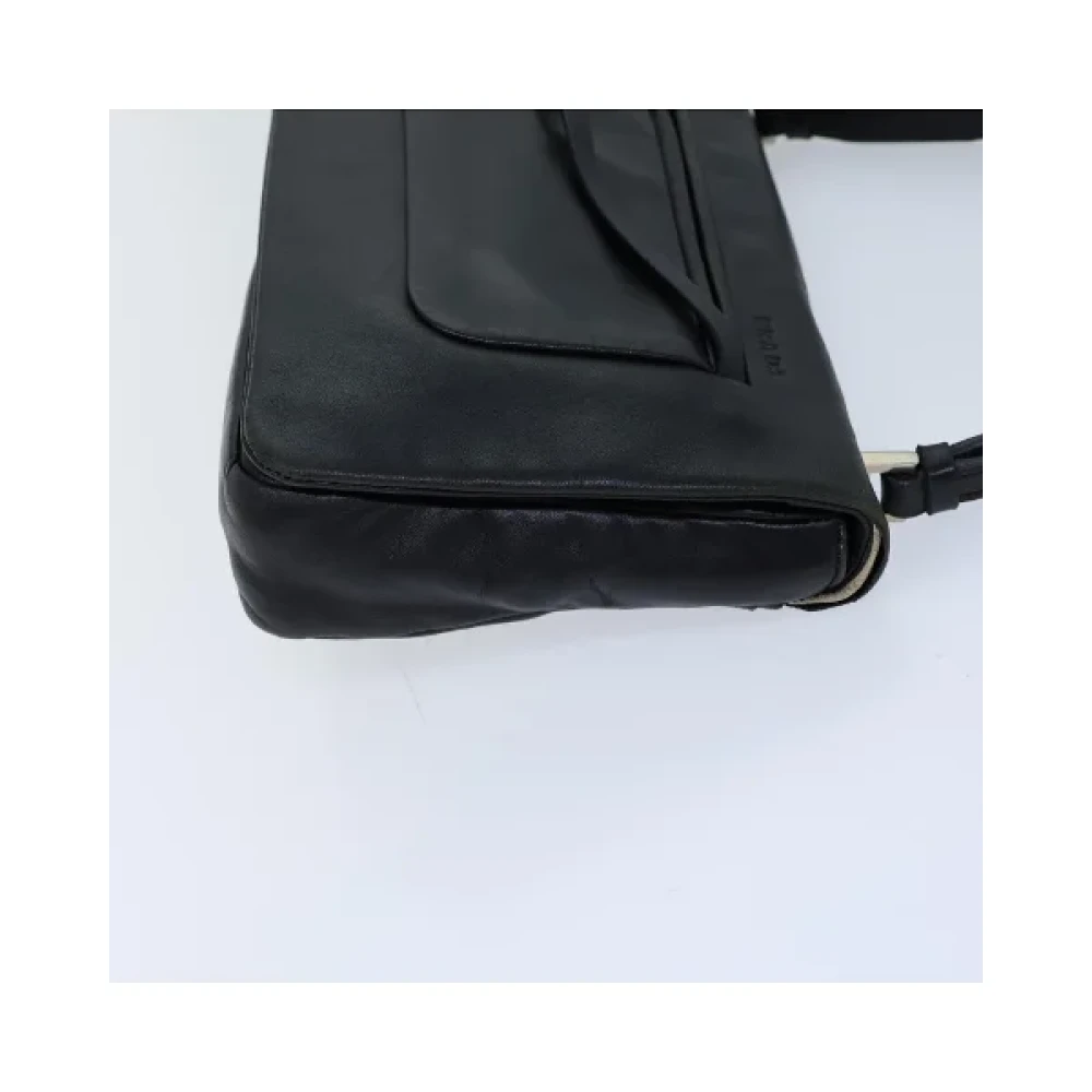 Prada Vintage Pre-owned Leather prada-bags Black Dames