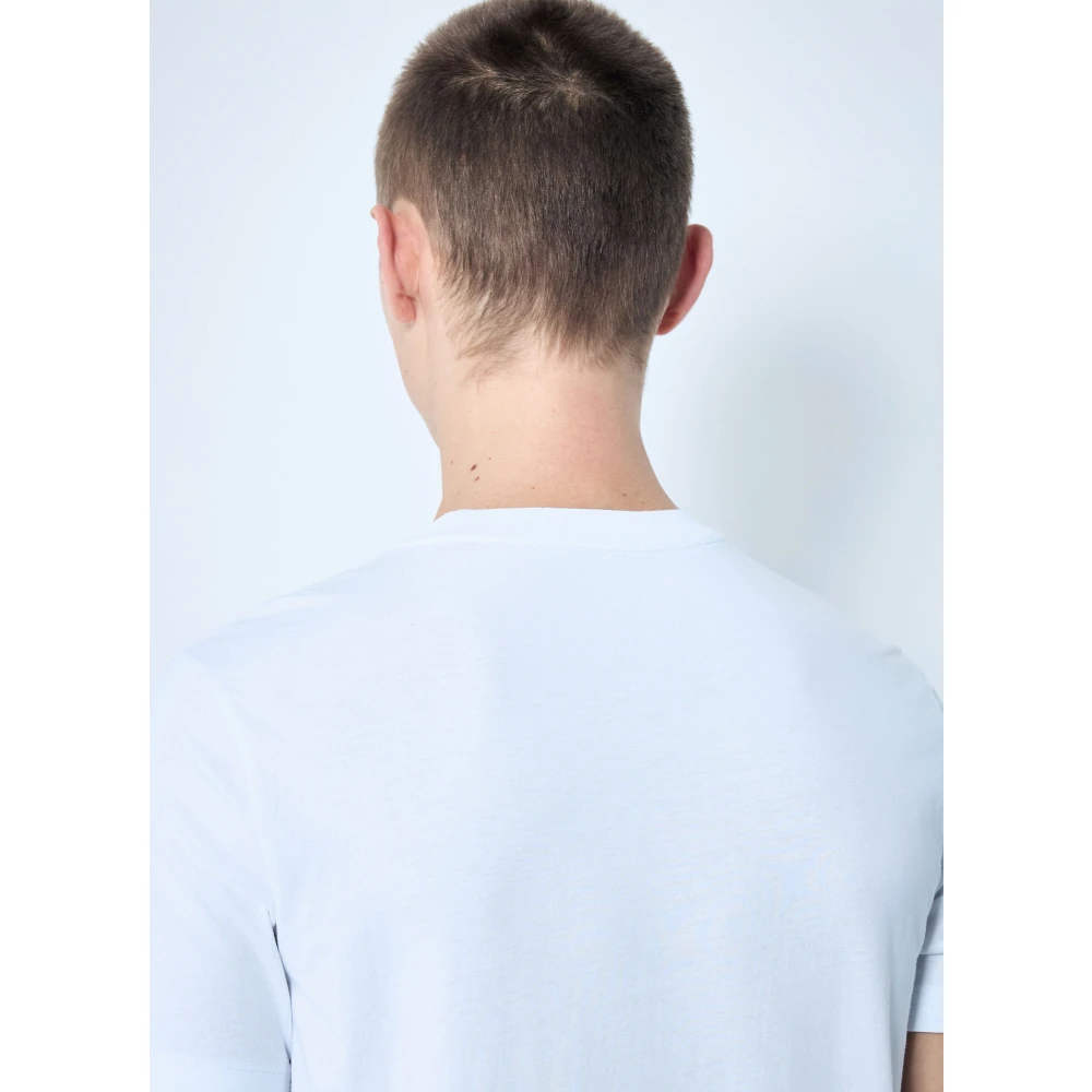 Moncler Set van drie logo patch T-shirts White Heren