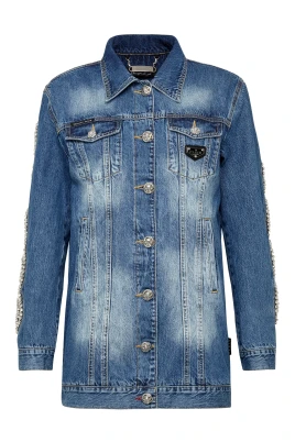 Denim Jacket Crystal Cable