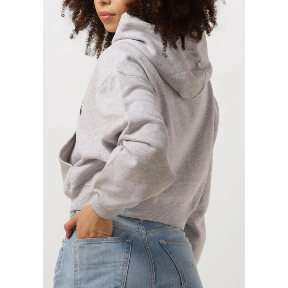 Tommy Jeans Varsity 1 Hoodie in Lichtgrijs Gray Dames