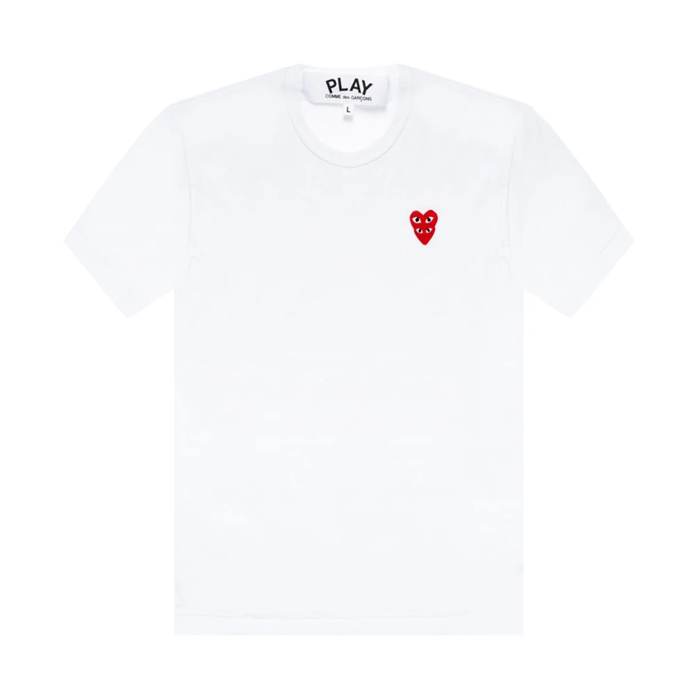 Comme des Garçons Play Logo T-shirt White Heren