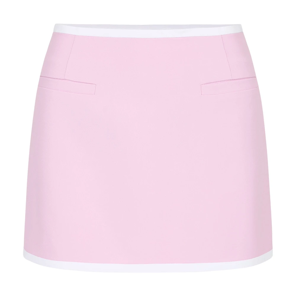 Iceberg Pink Short Skirts, Female, S, Mini-Fit Viscose Cady Skirt