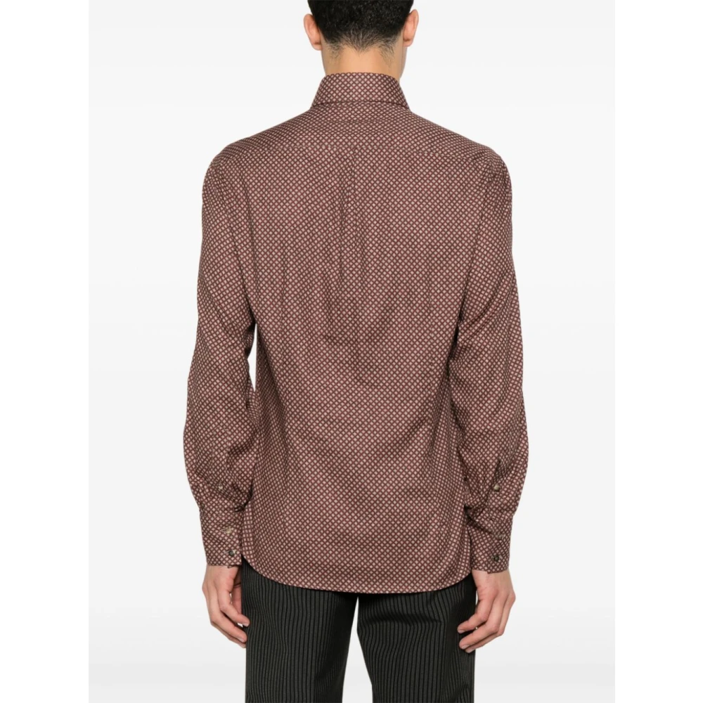 BRUNELLO CUCINELLI Koraalrode overhemden Tote tas Red Heren