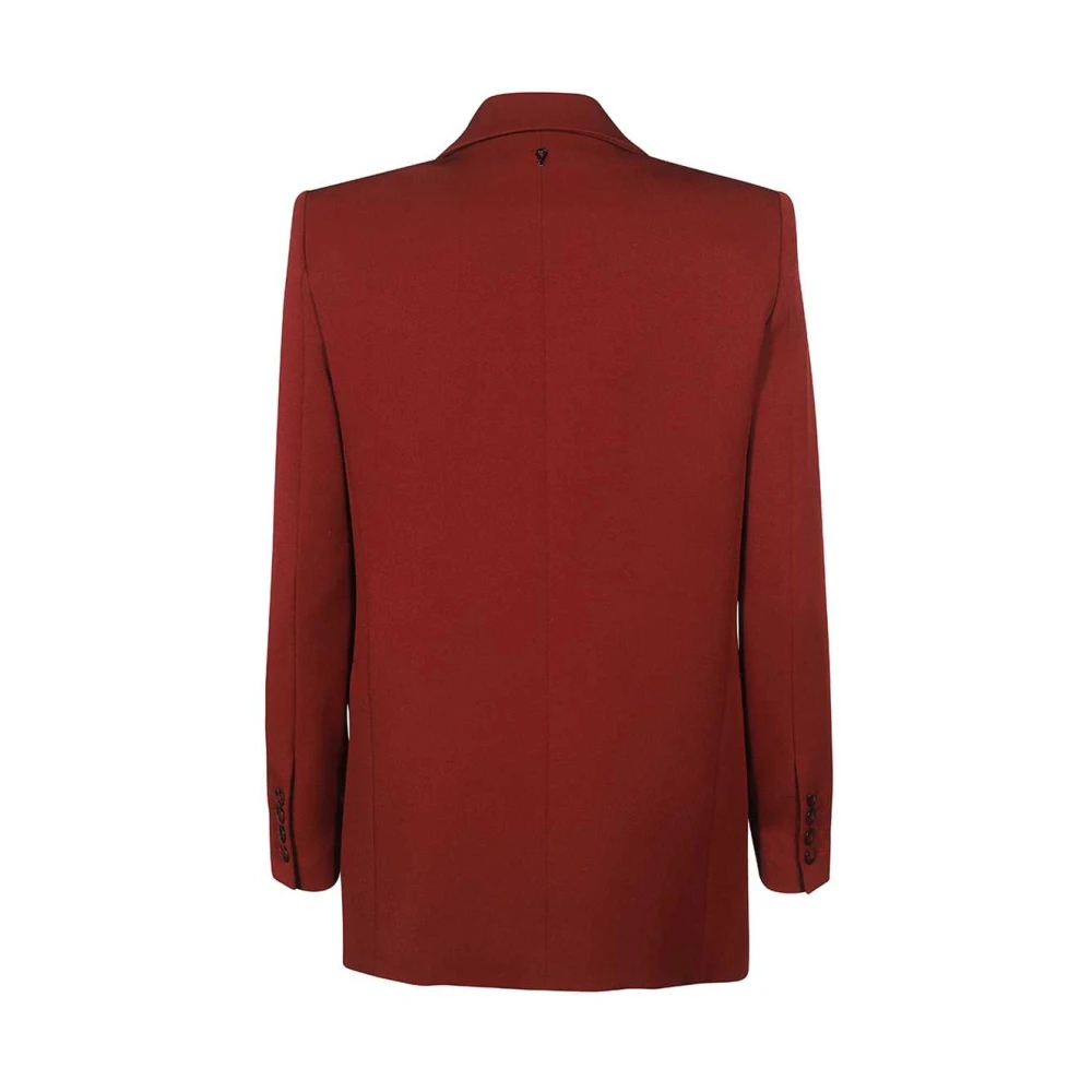 Dondup Dubbelrijige blazer met zakken Red Dames