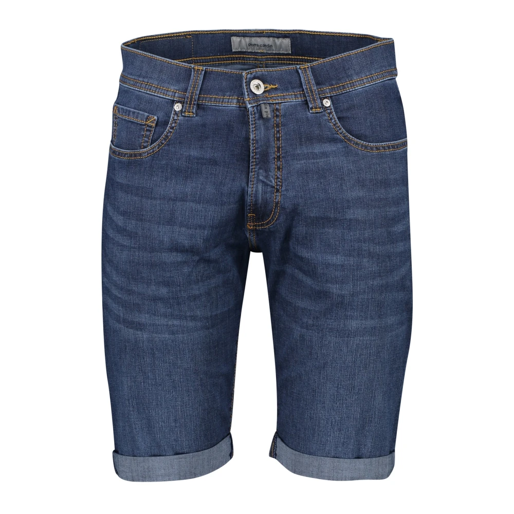 Pierre Cardin Donkerblauwe Shorts 5-Pocket Model Blue Heren