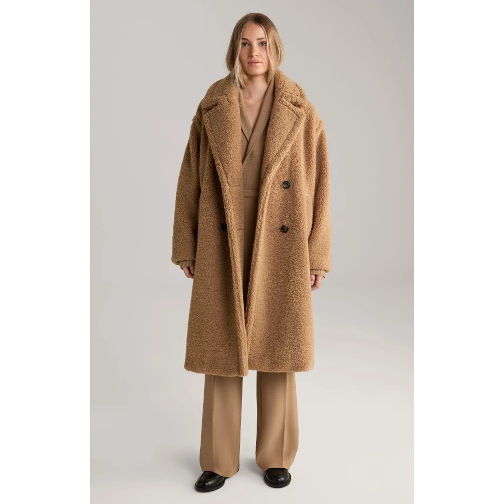 Joop! Zandbruine Teddy Bontjas Beige Dames