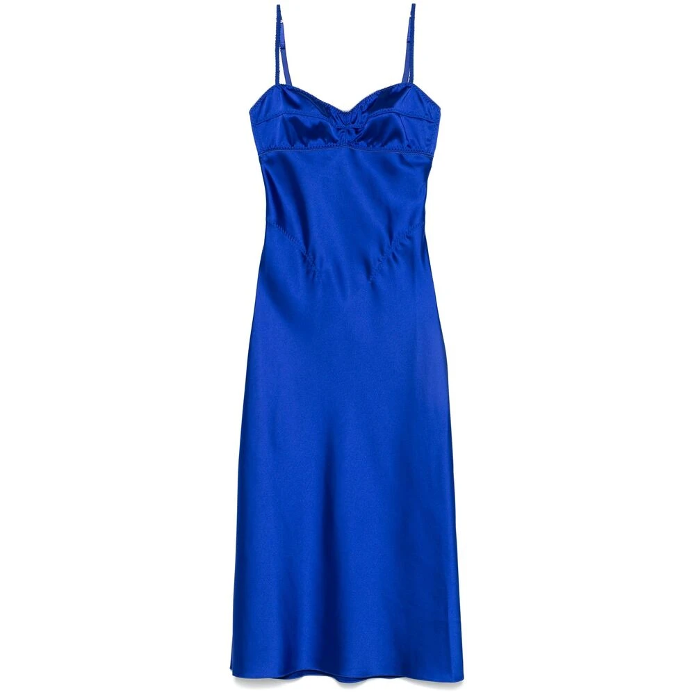 Anna October Kobaltblauwe Bustier-stijl Jurk Blue Dames