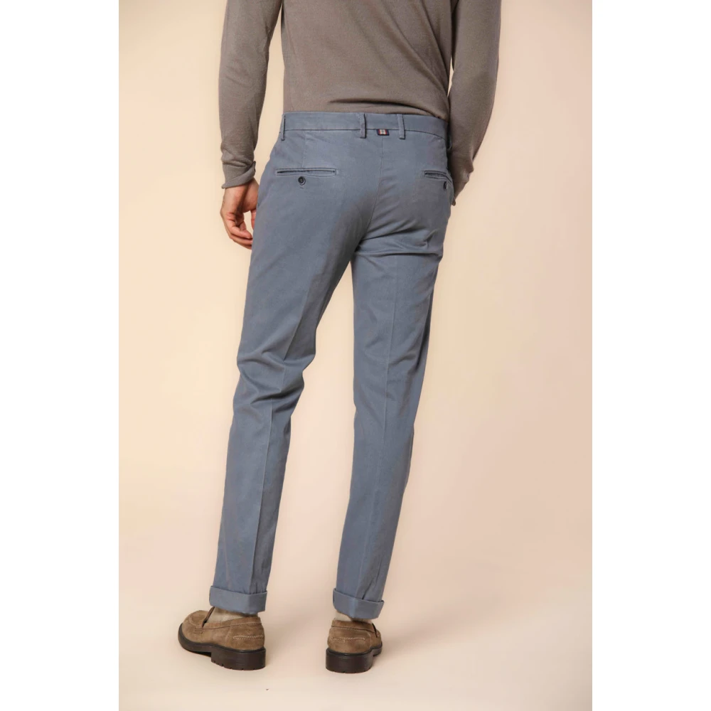 Mason's Slim Fit Chino Broek Torino Style Blue Heren