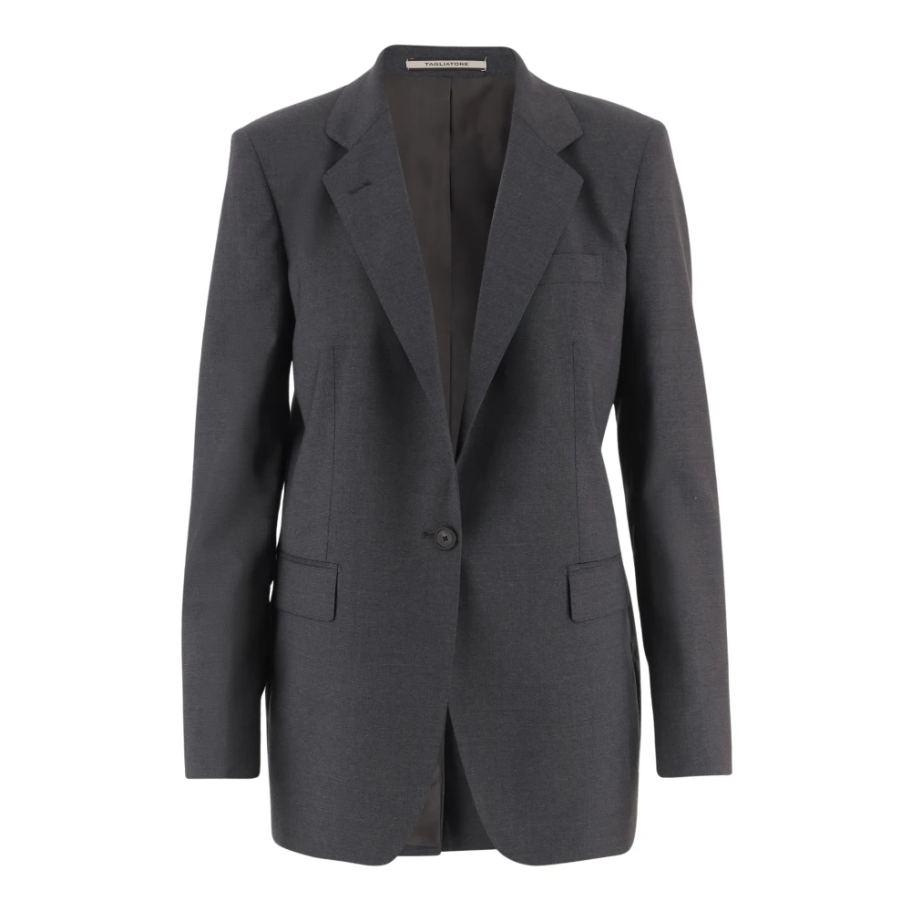 Tagliatore Women's Gray Jadrianne Jacket - Blazers - L - Jackets
