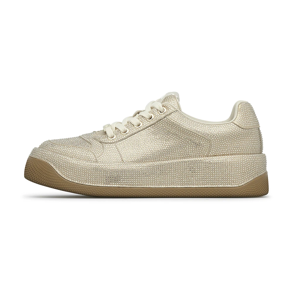 Loriblu Sneakers in crosta met kristallen all-over Dames Schoenen Geel