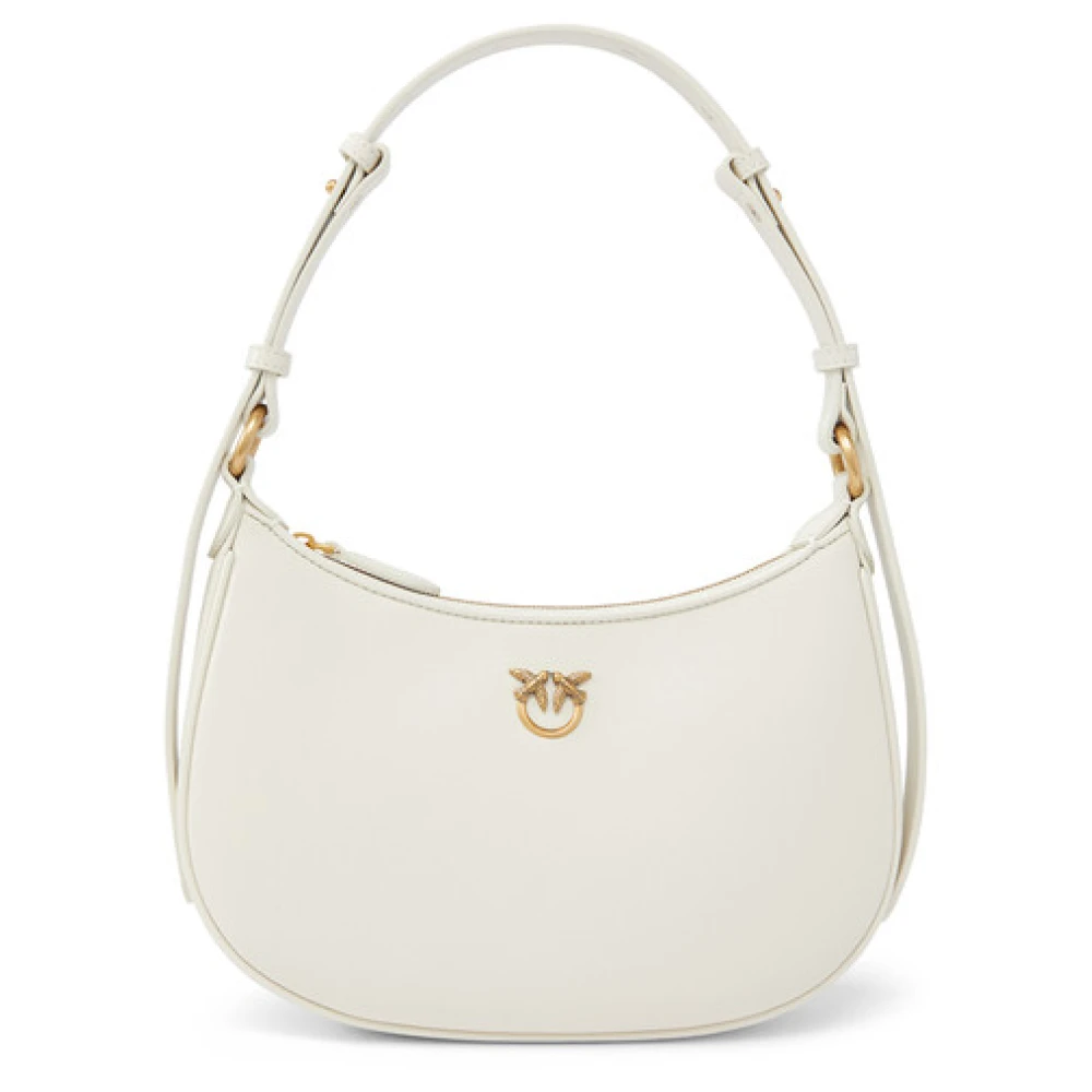 Pinko Mini Half Moon Mode Tas White Dames
