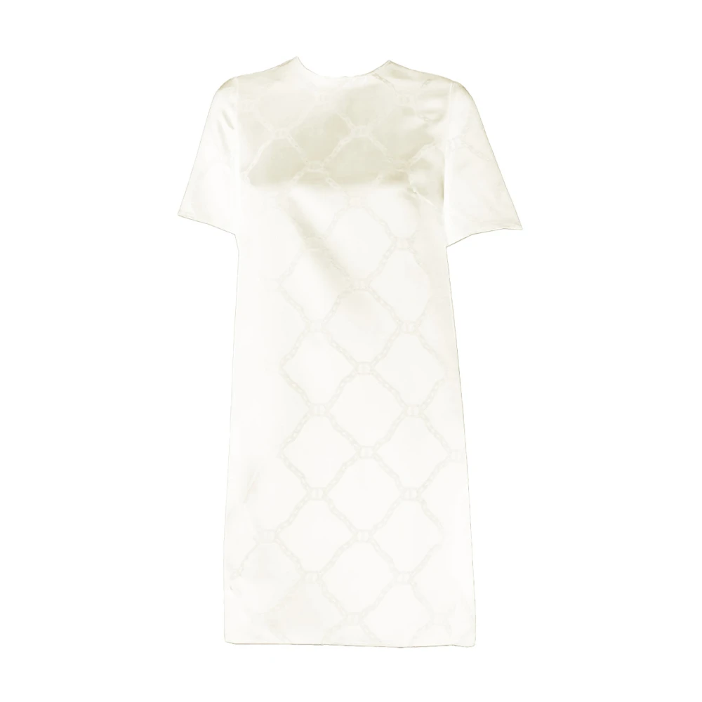 Twinset Lyocell Jurk Beige Dames