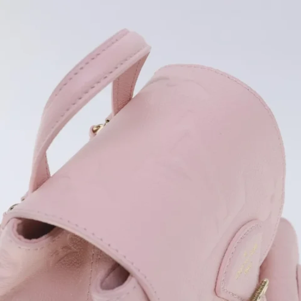 Louis Vuitton Vintage Pre-owned Leather backpacks Pink Dames