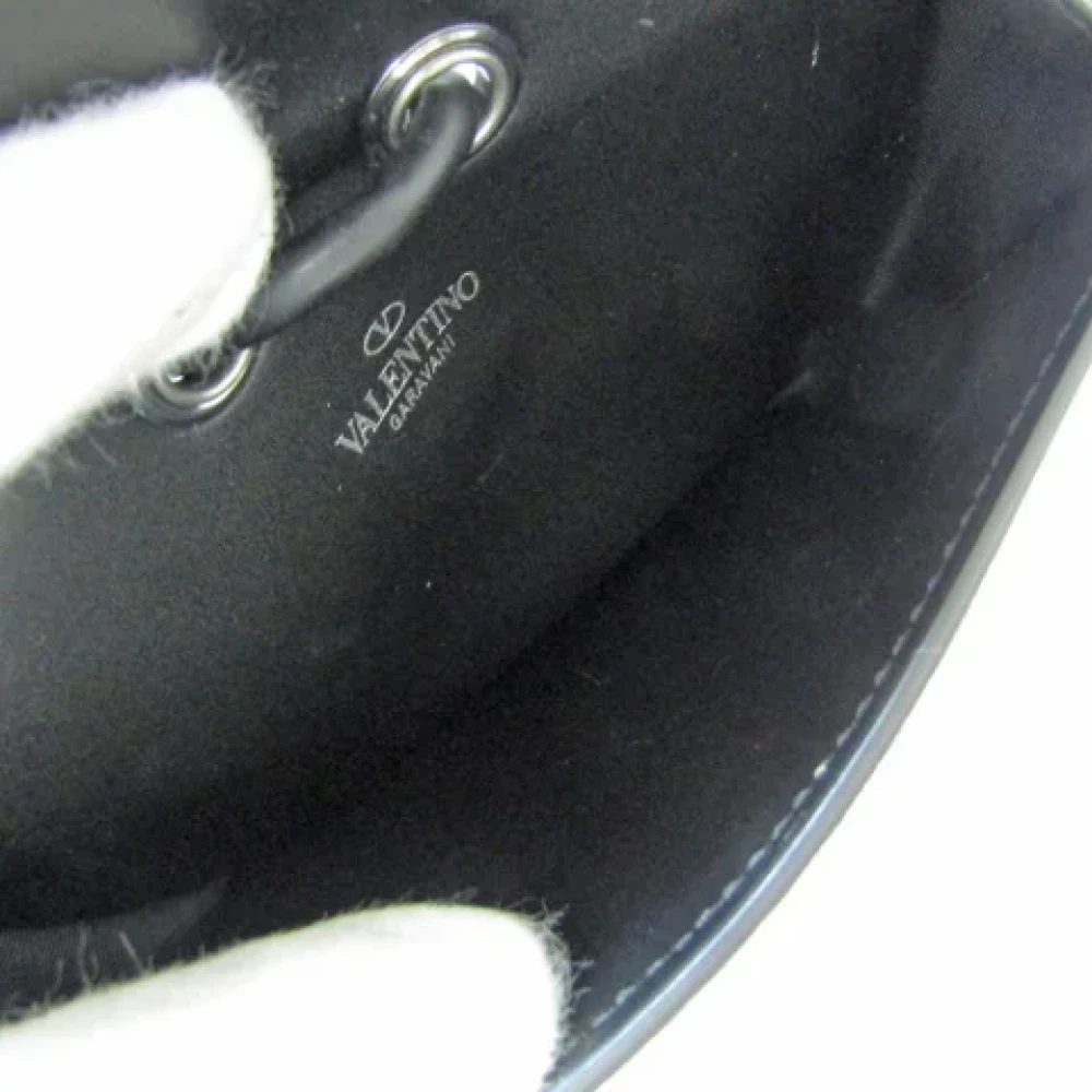 Valentino Vintage Pre-owned Leather pouches Black Dames