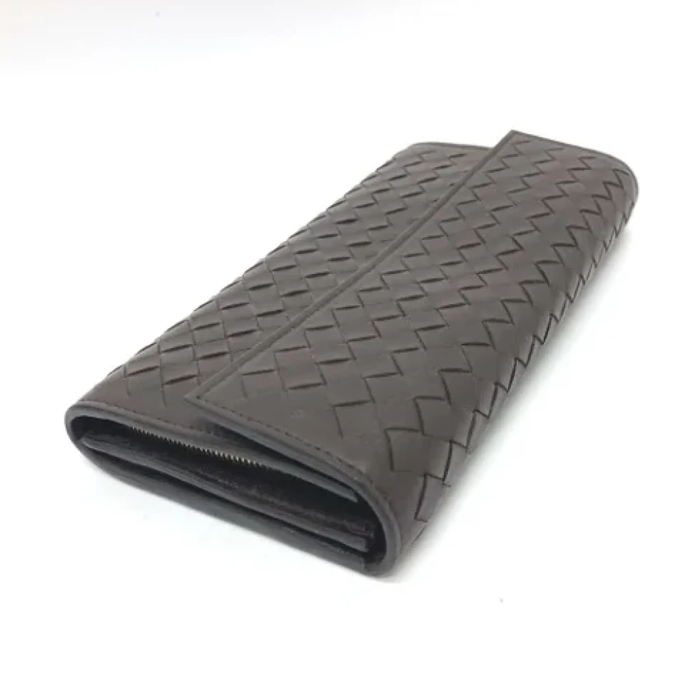 Bottega Veneta Vintage Pre-owned Leather wallets Brown Dames