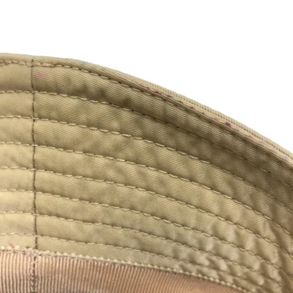 Prada Vintage Pre-owned Fabric hats Beige Unisex