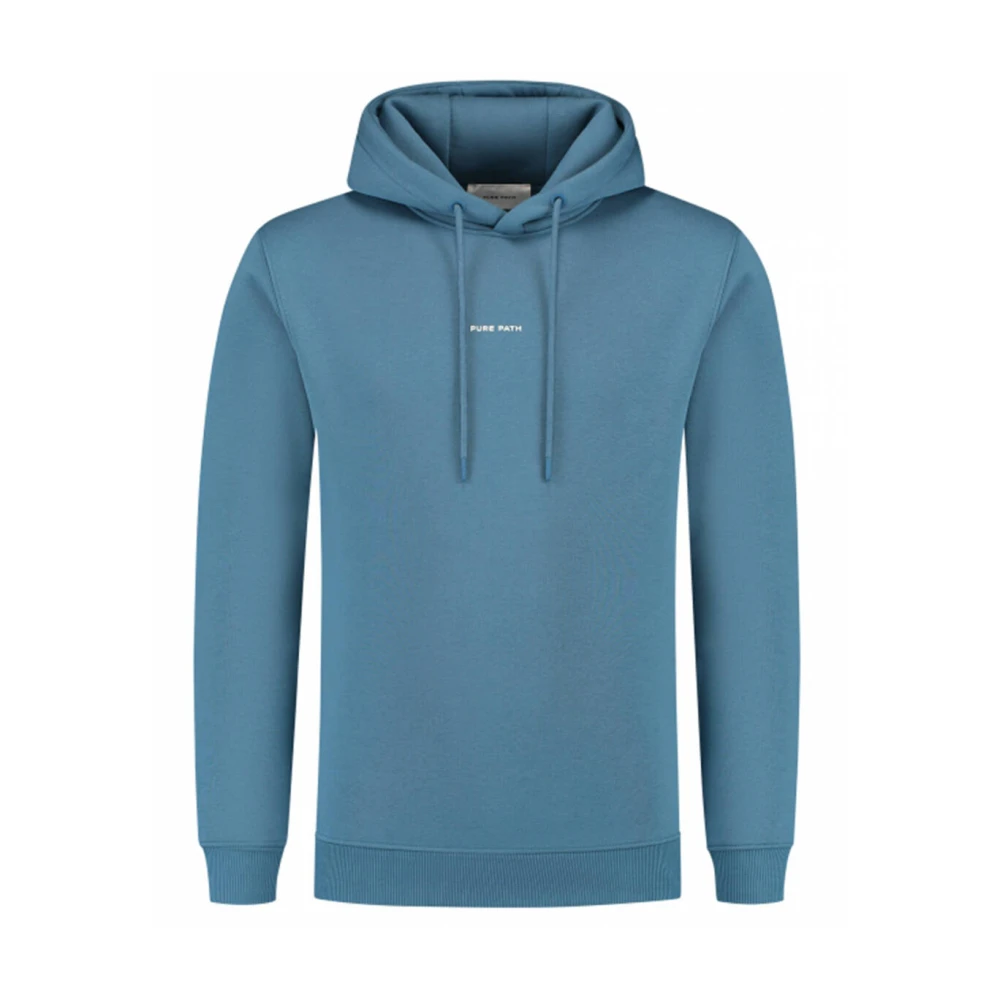 Pure Path Hoodie LS Sweaters Regular Fit Blue Heren