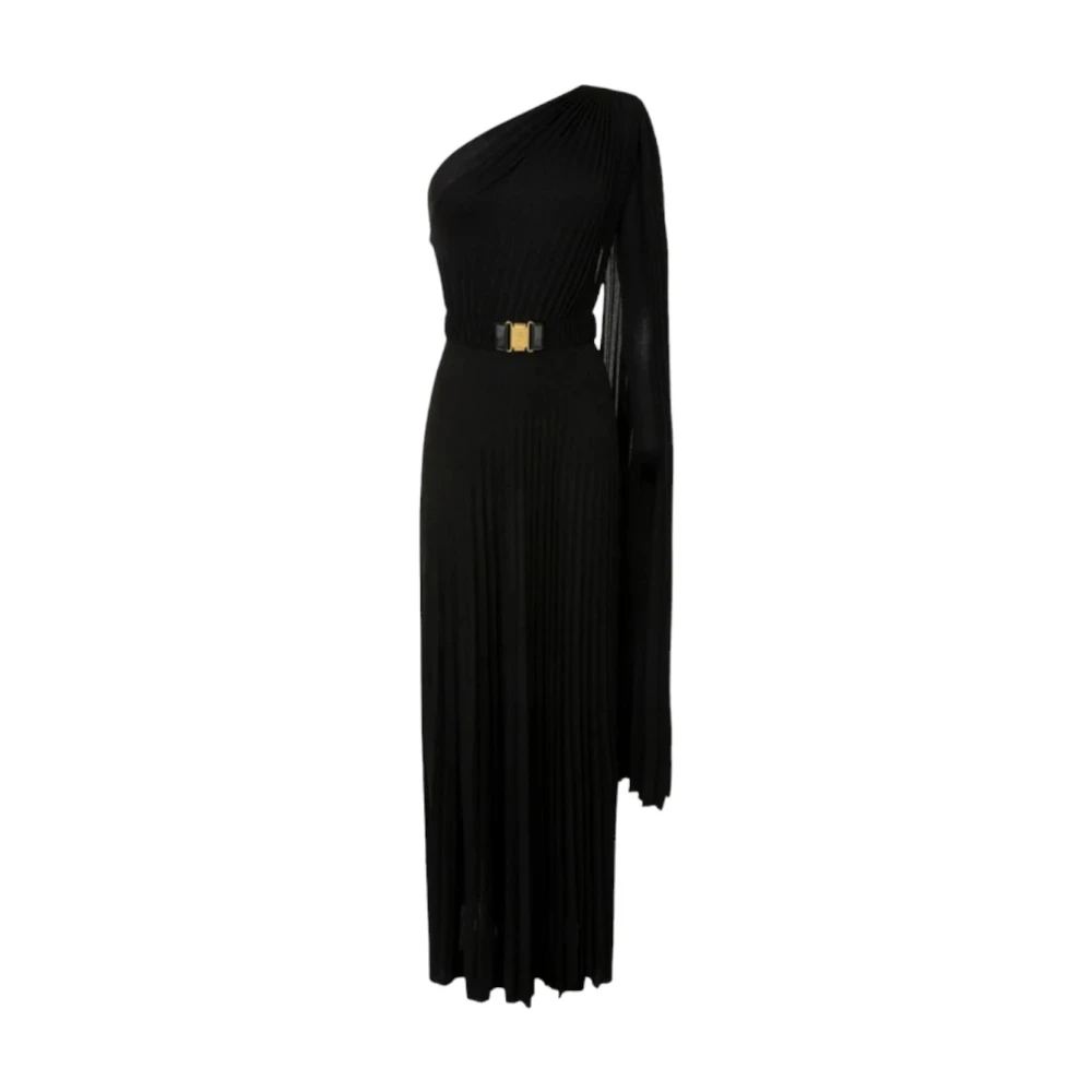 Elisabetta Franchi Jurk met Riem Black Dames