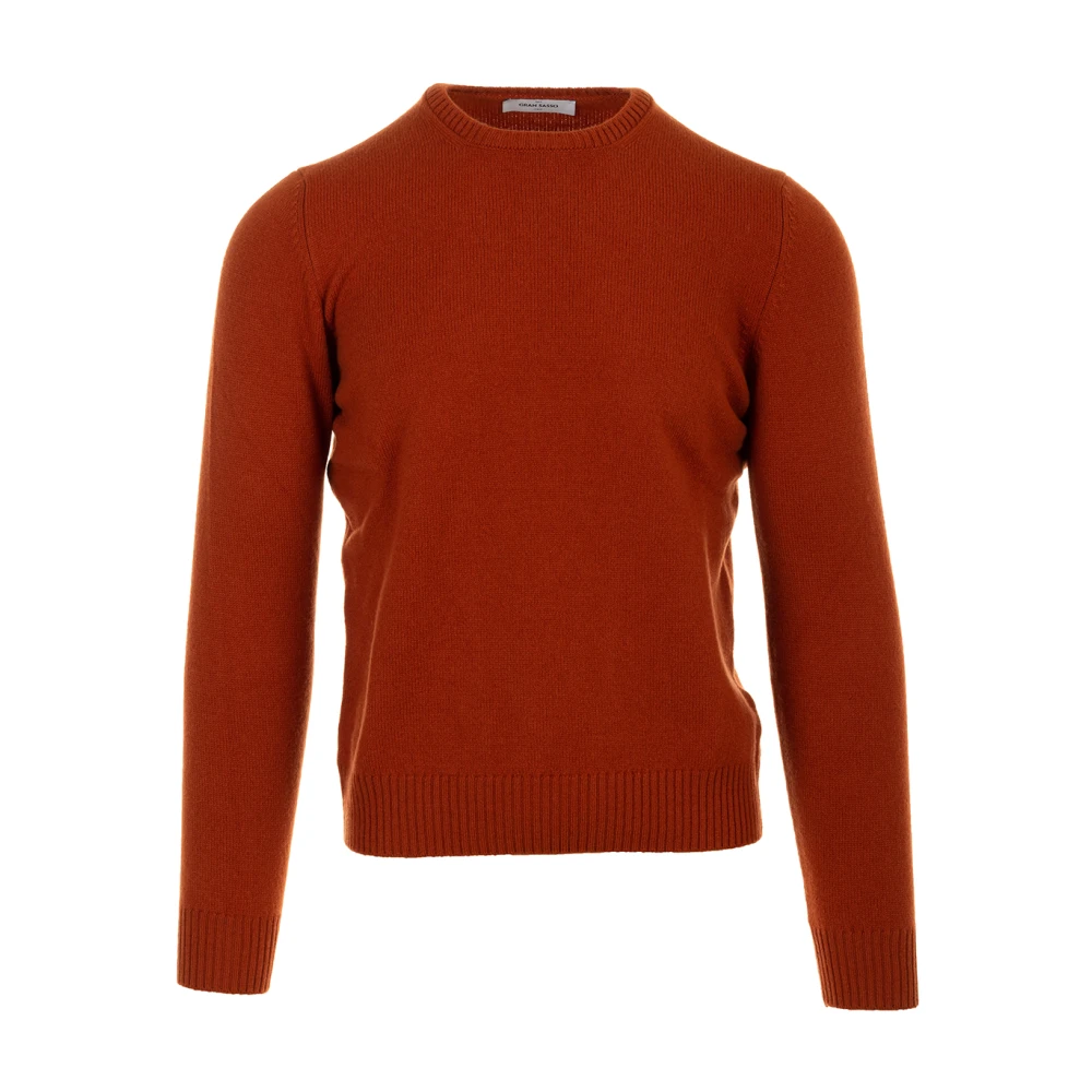 Gran Sasso Rode Trui Paricollo Stijl Red Heren