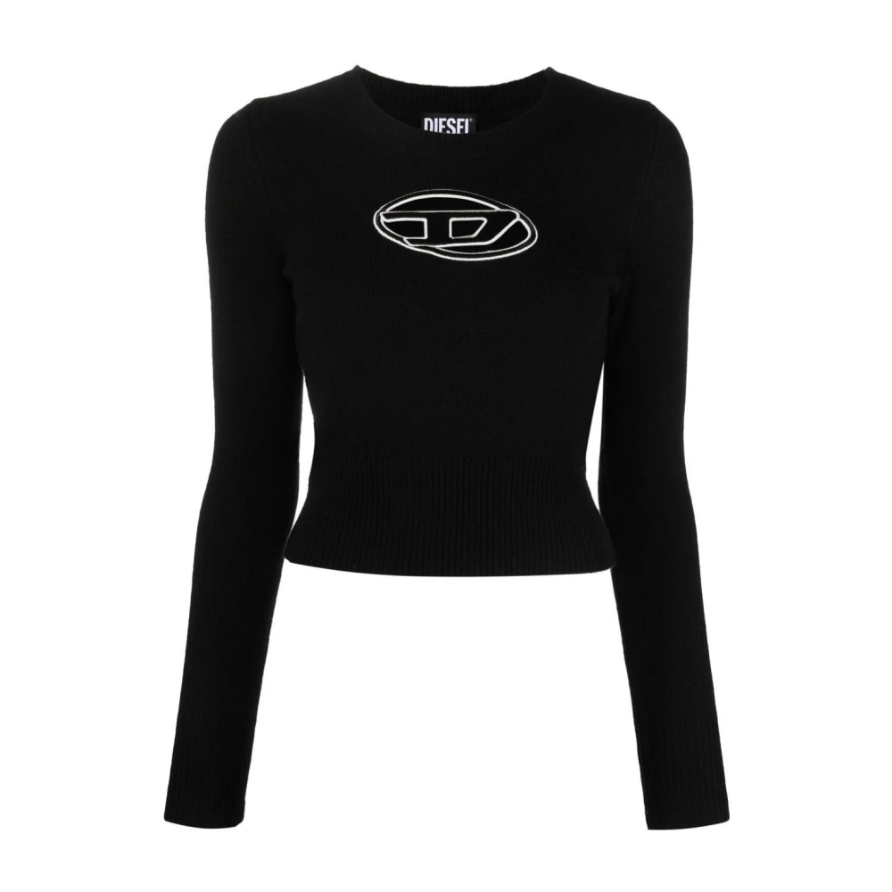 Diesel Zwarte Longsleeve Top Black Dames